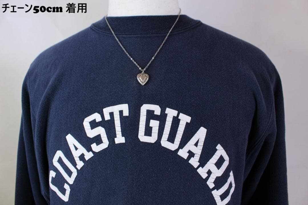 40s　スウィートハートジュエリー 　唐草 古着　渦巻　チャーム 波　NAVY