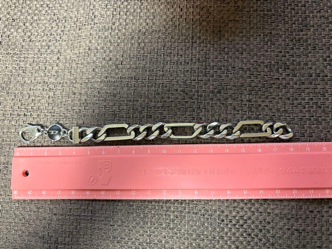 美品【DIESEL】 ディーゼル ブレスレット DX135100DJW ロゴ