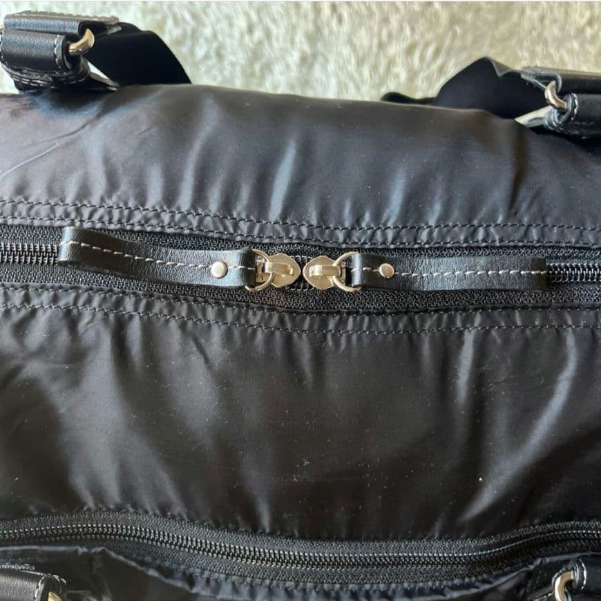 agnesb アニエスベー 2way ボストンバッグ ロゴ刺繍　ナイロン 大容量