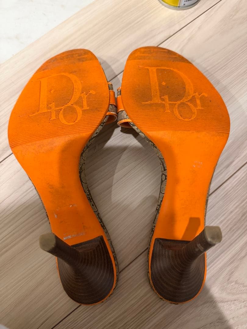 Dior ロゴ サンダル　ヒール約7cm サイズ35.5