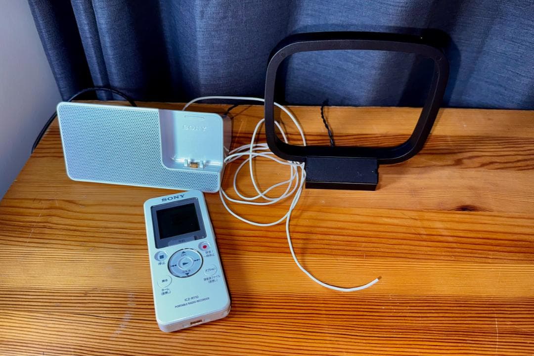 美品SONY ポータブルラジオレコーダー ICZ-R110 語学学習/災害対策に