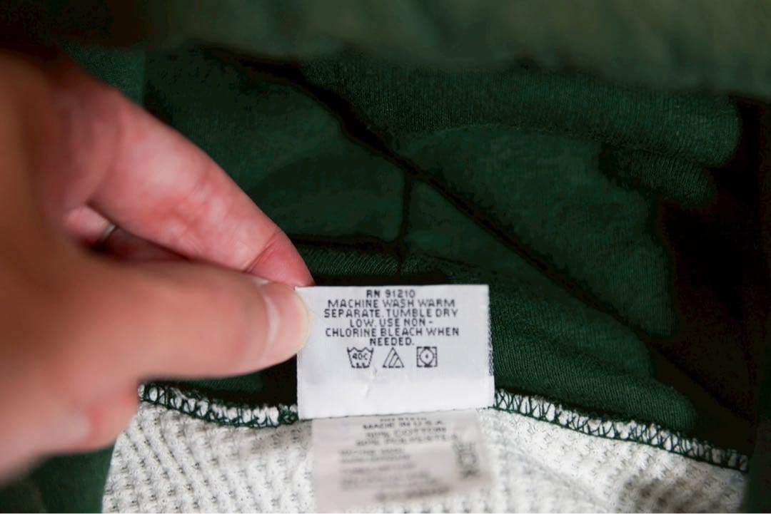 Camber USA製 チルバスター パーカー XL 緑 ワッフル グリーン