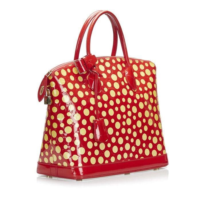 LOUIS VUITTON × 草間彌生ハンドバッグ エナメル ドット ヴィトン