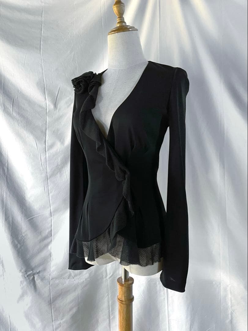 Emporio Armani sheer frills jacket イタリア製