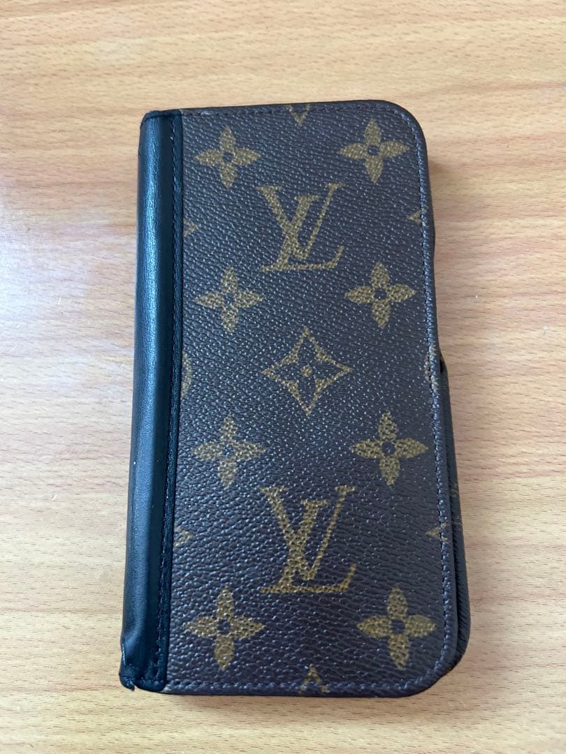 Louis Vuitton 手帳型iPhone14 ケース ブラウン