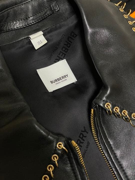 Burberry バーバリー　レザージャケット　羊革(女性)