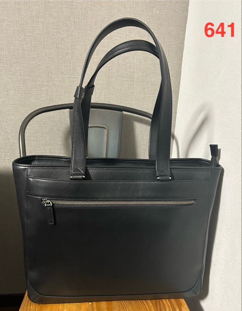 【やや訳あり】Evoon ととのうトート レザー 黒 641