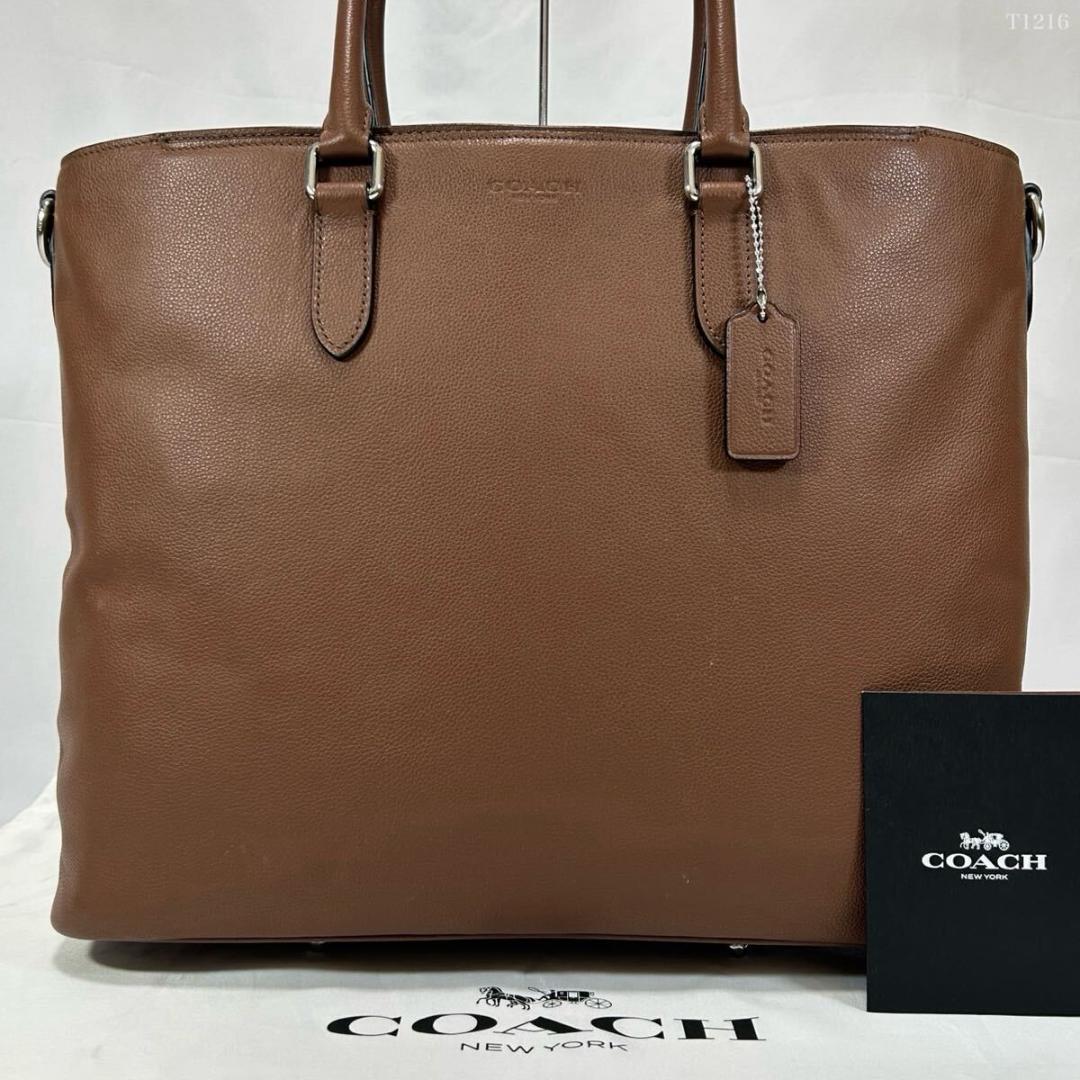 【極美品】コーチ ベケット トートバッグ ビジネスバッグ レザー 肩掛け A4可