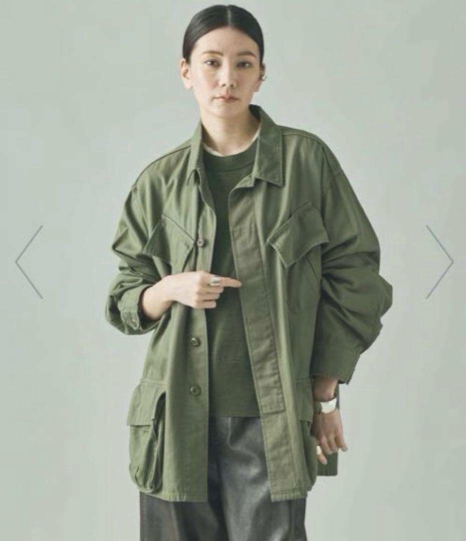 美品　Curensology 〈＆RC〉ファティーグジャケット　カーキ