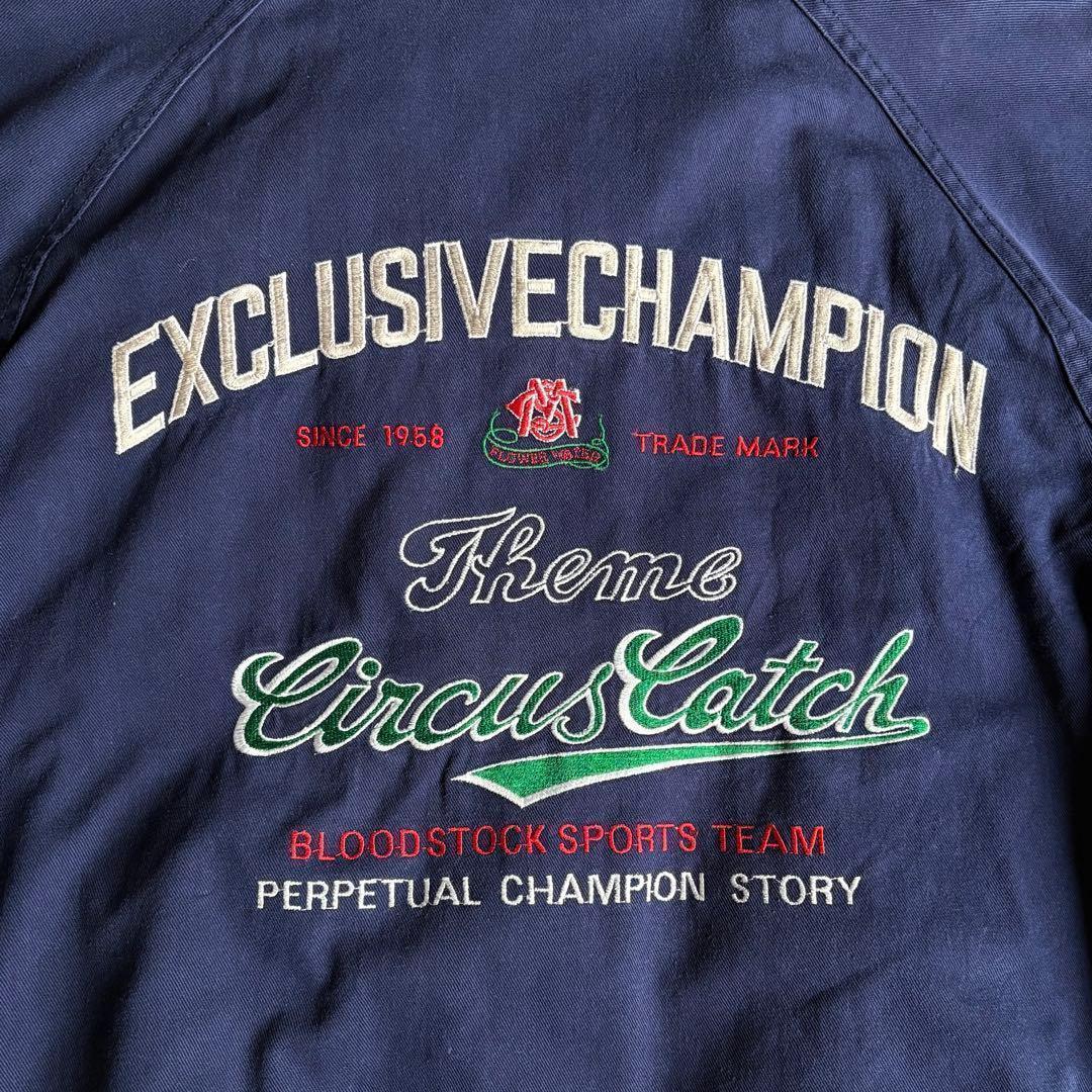 【80s vintage】リバーシブル　スイングトップ　ジップブルゾン　短丈