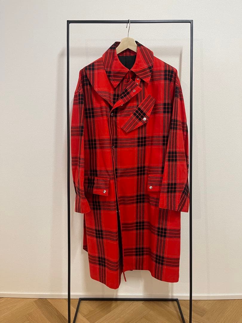 JOHN LAWRENCE SULLIVAN チェック柄ロングコート