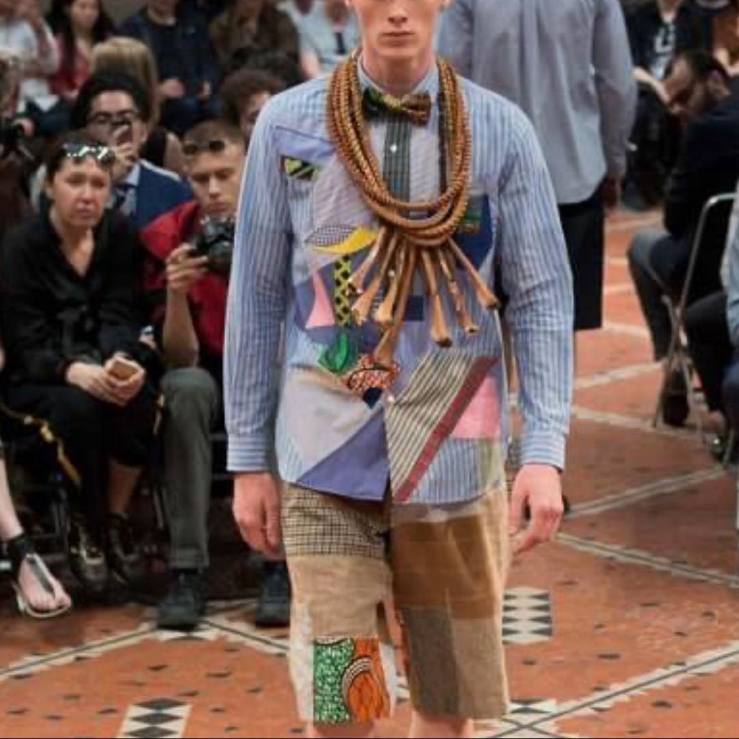 JUNYA WATANABE MANパッチワーク長袖シャツ M