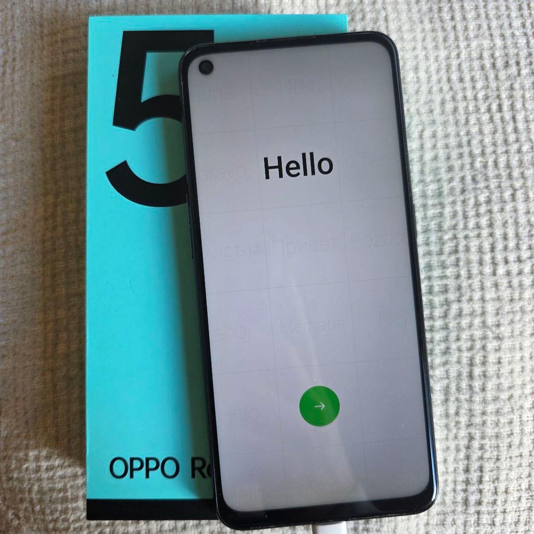 OPPO Reno5 Aシルバーブラック 128GB 楽天モバイル SIMフリー