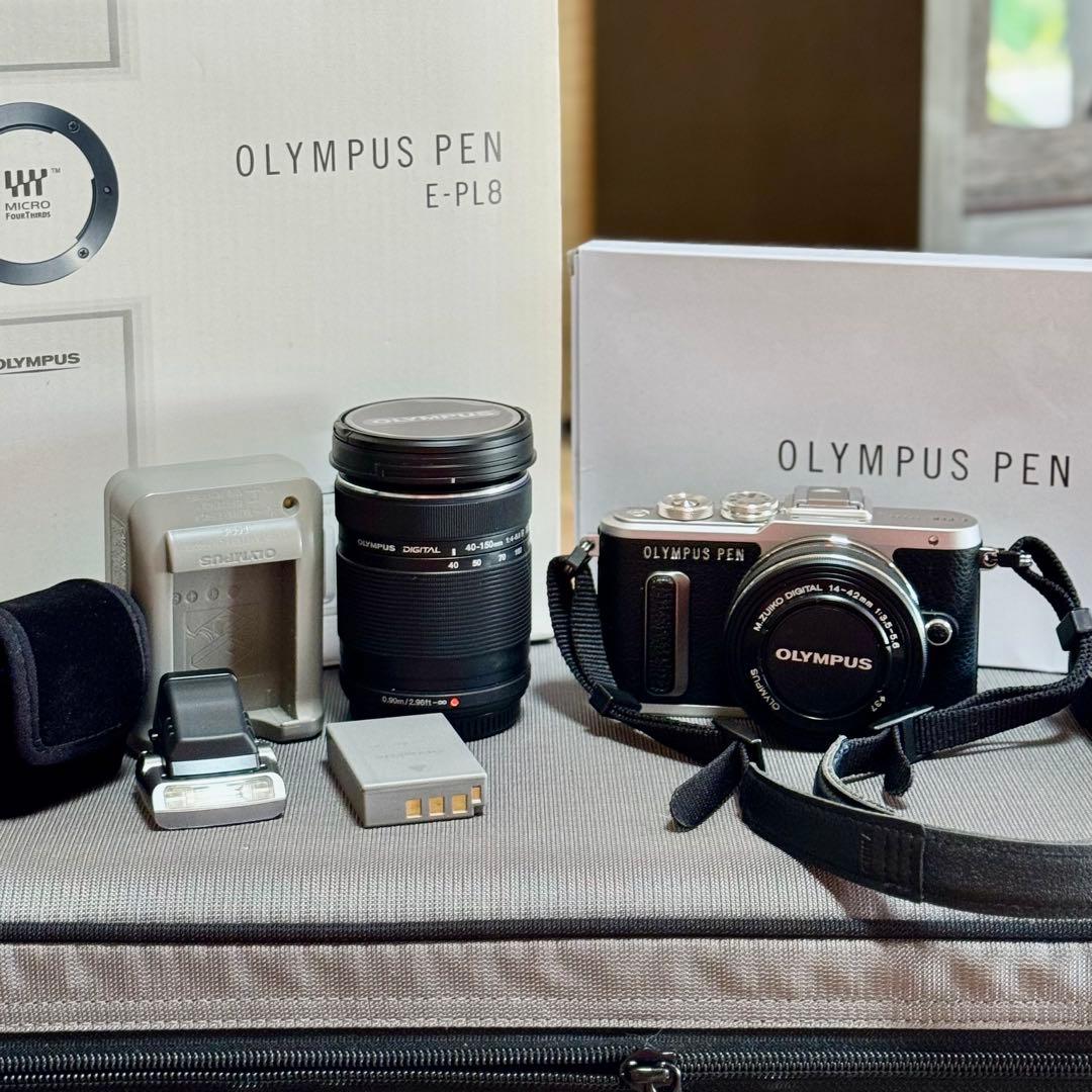 【シャッター回数1,167枚！】OLYMPUS PEN E-PL8 ダブルレンズ