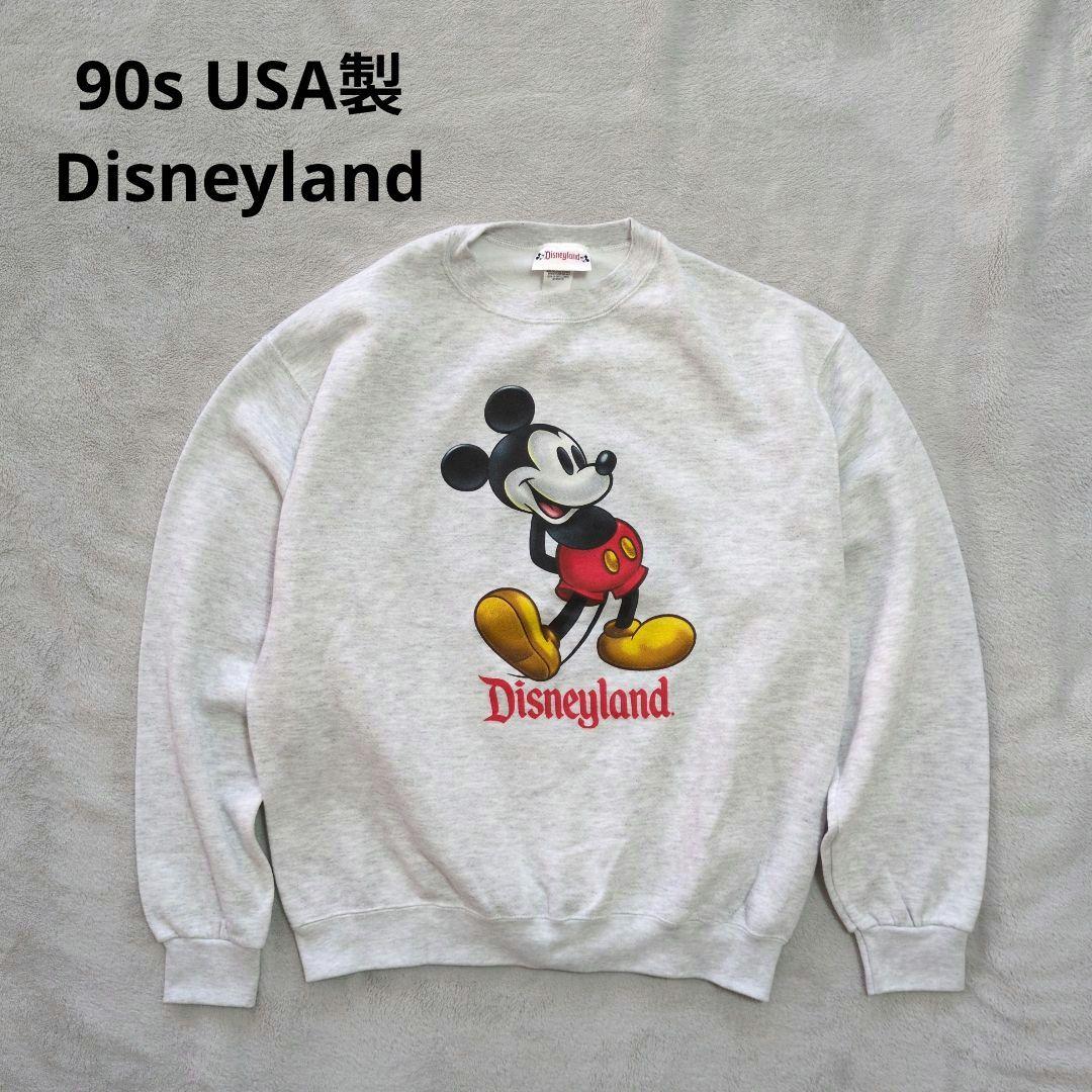 90s USA製　ミッキーマウス ディズニーランド　スウェット　М