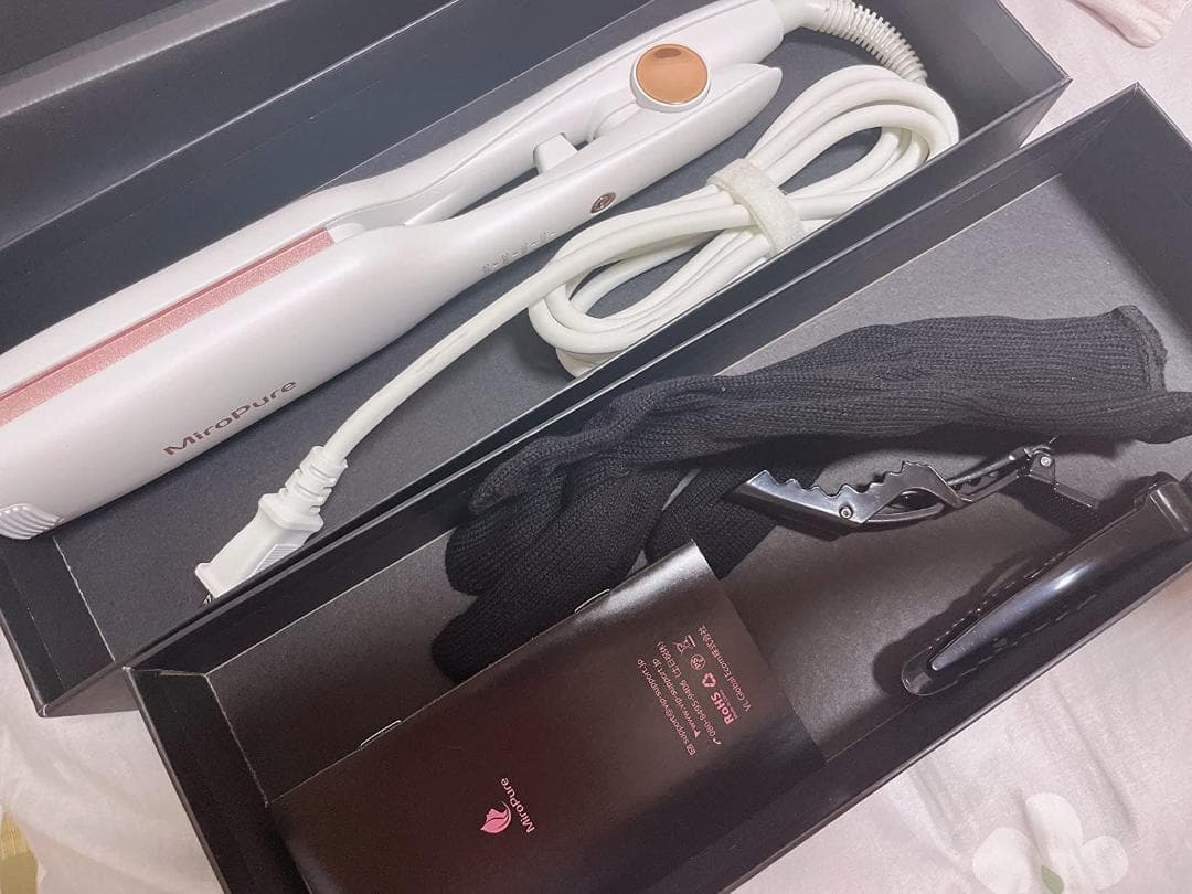 カールアイロン 千万級マイナスイオン 押し付け式