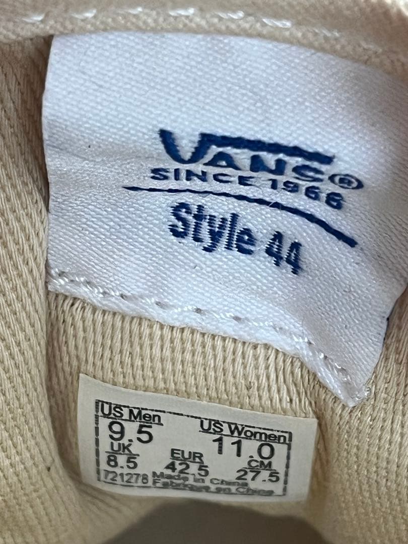 【希少】VANS アナハイムファクトリー Style44 27.5cm 美品