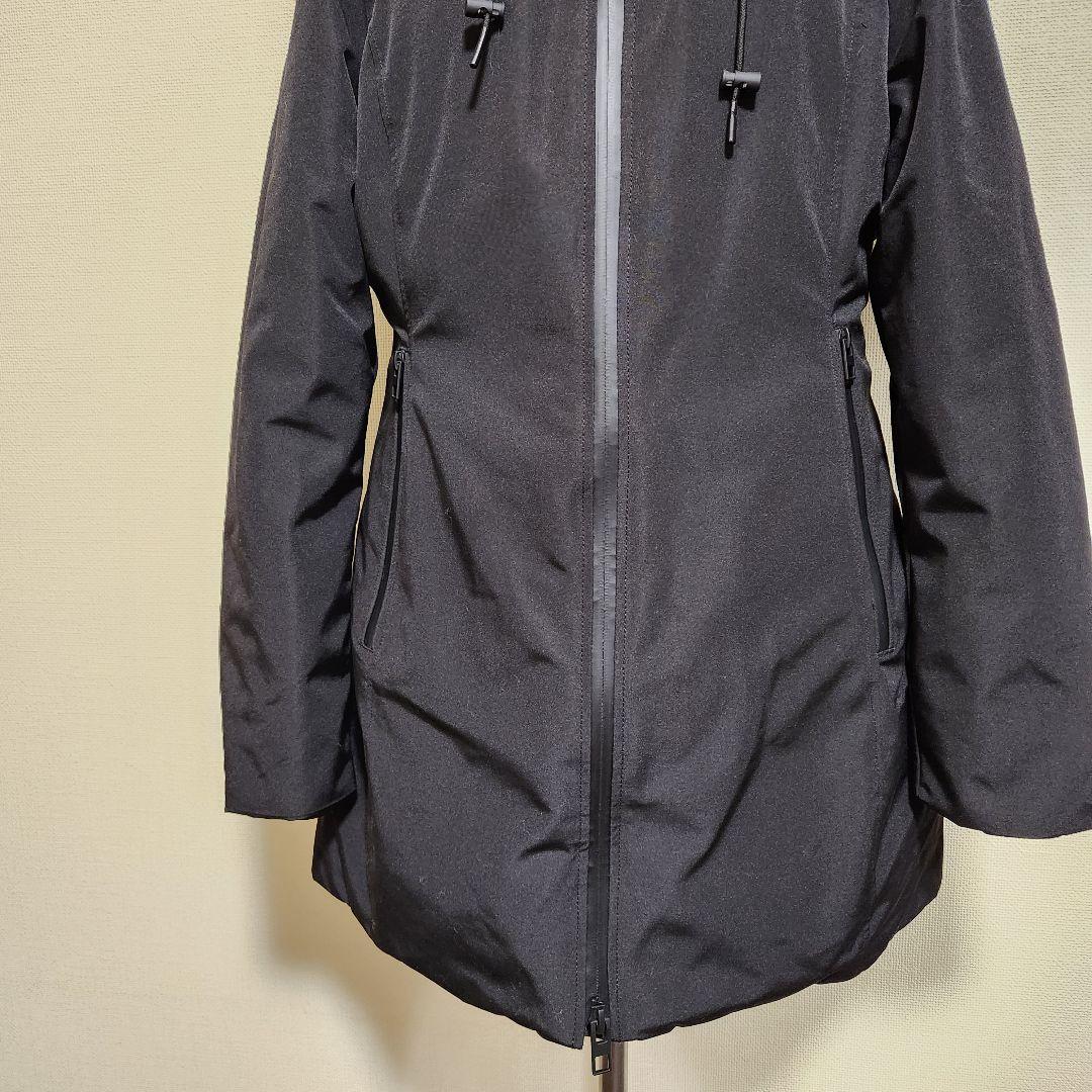 ZARA 中綿ポリエステルダウンジャケットコート 撥水 ブラック 海外Ｍ