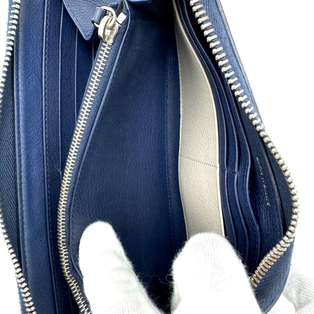 希少☆DIOR HOMME ディオールオム 長財布 CDロゴ ラウンドファスナー