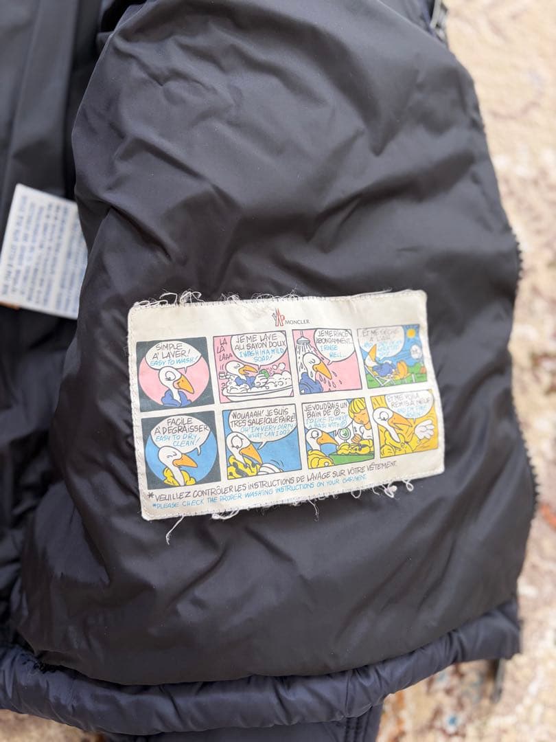 モンクレール モランデレス ダウンジャケット キルティング ネイビー サイズ5