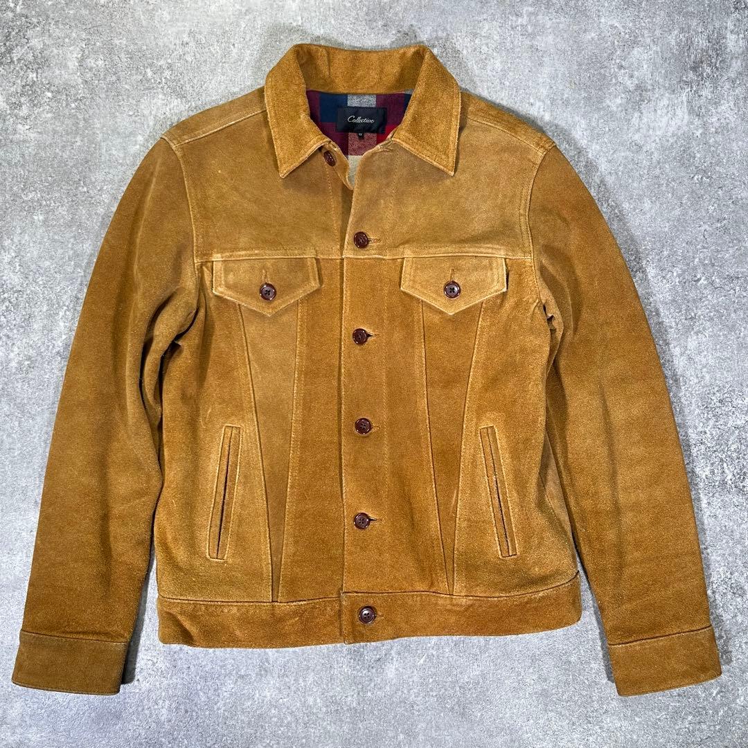 Collective スエード　トラッカージャケット　L　3rd Gジャン 牛革