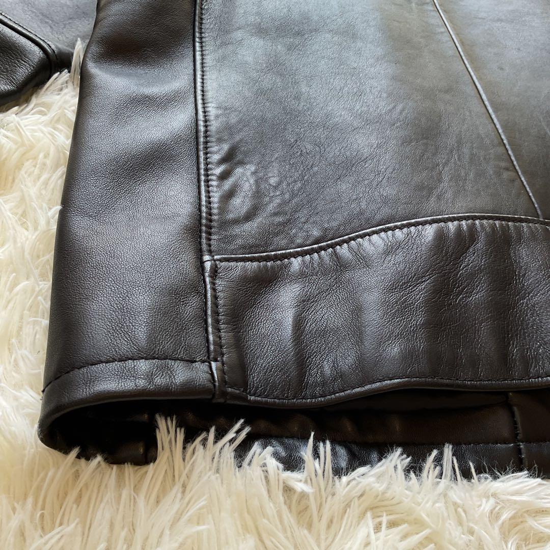 美品✨BEAUTY&YOUTH ユナイテッドアローズ　レザージャケット　シングル