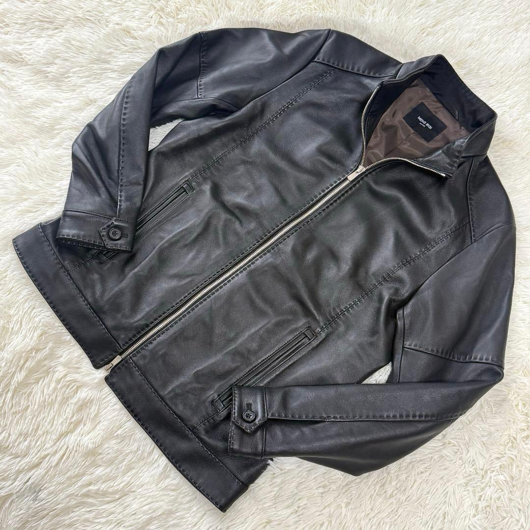 Katsuo Ohnuki様✨メンズビギ シングルライダース レザージャケット