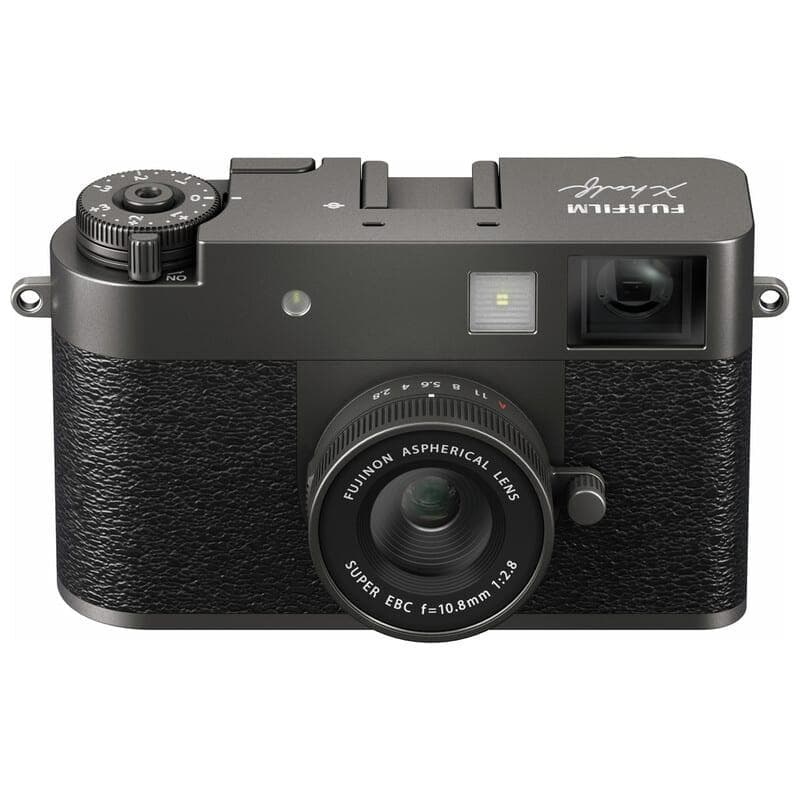 ショット数2回☆FUJIFILM X-half 木製グリップ☆チャコールシルバー