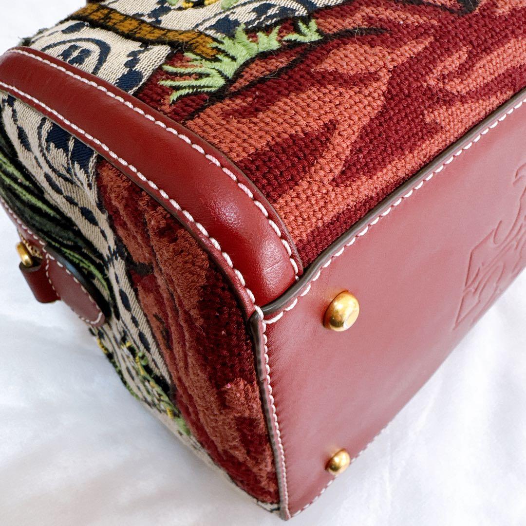 ✨超希少 美品✨ トリーバーチ Tモノグラム ボストン ジャガード 2way