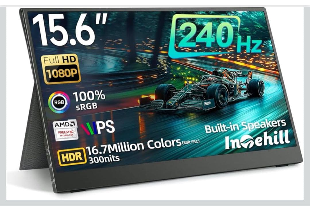 10%Off中‼️ゲーミングに最適‼️15.6インチ モバイルモニター フルHD
