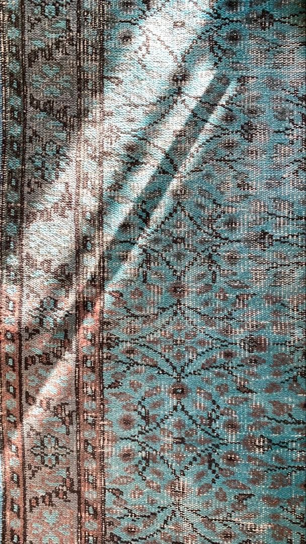 110×197 \"TEAL” ViNTAGE TURKiSH RUG