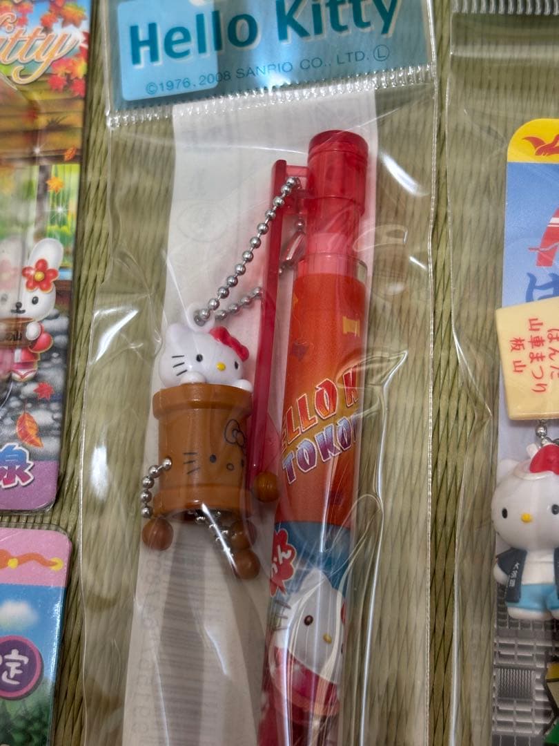 ご当地限定 ハローキティ シャープペン　ストラップ 7種12個セット　愛知　三重