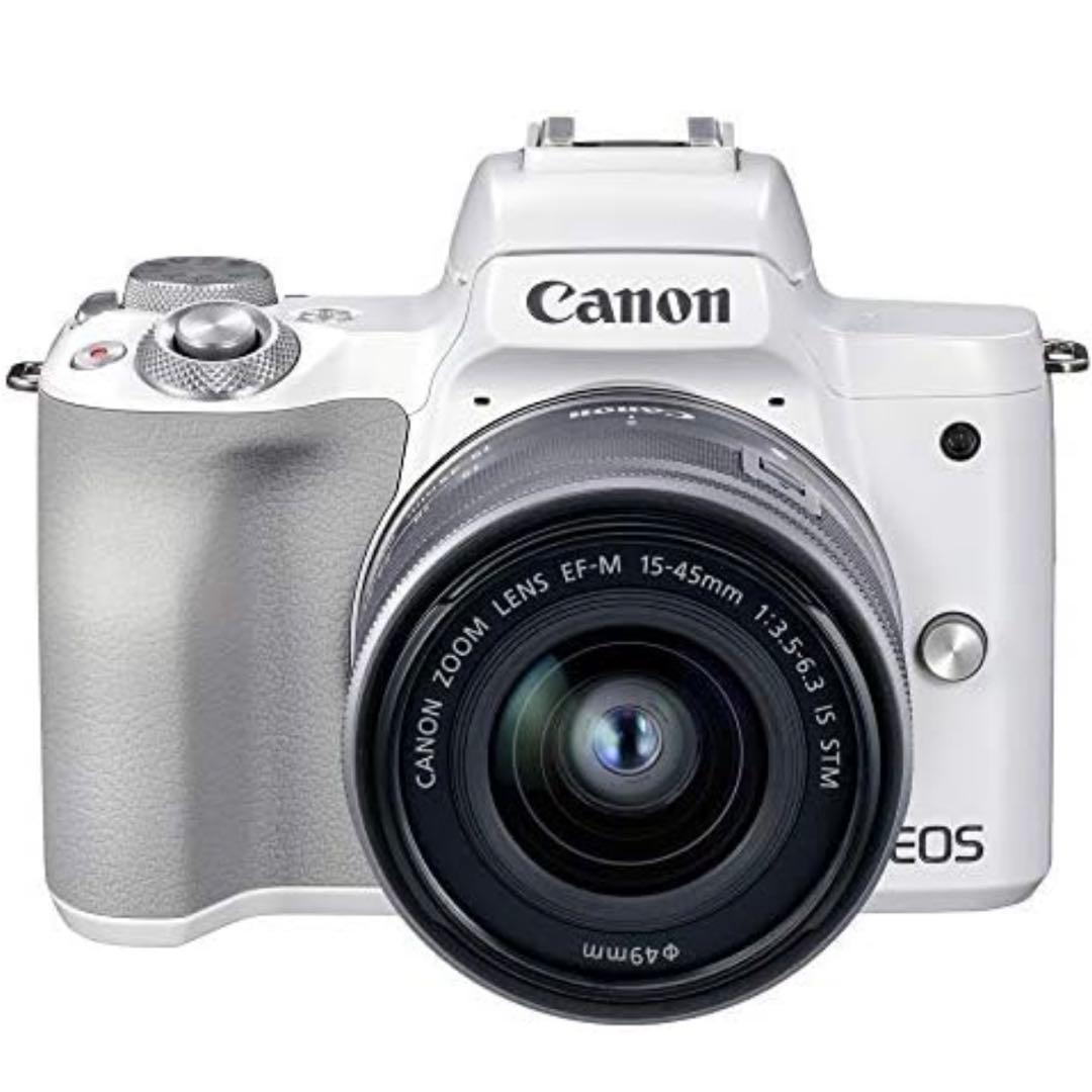 美品EOSKiss M2 EF-M15-45 IS STMレンズキット ホワイト