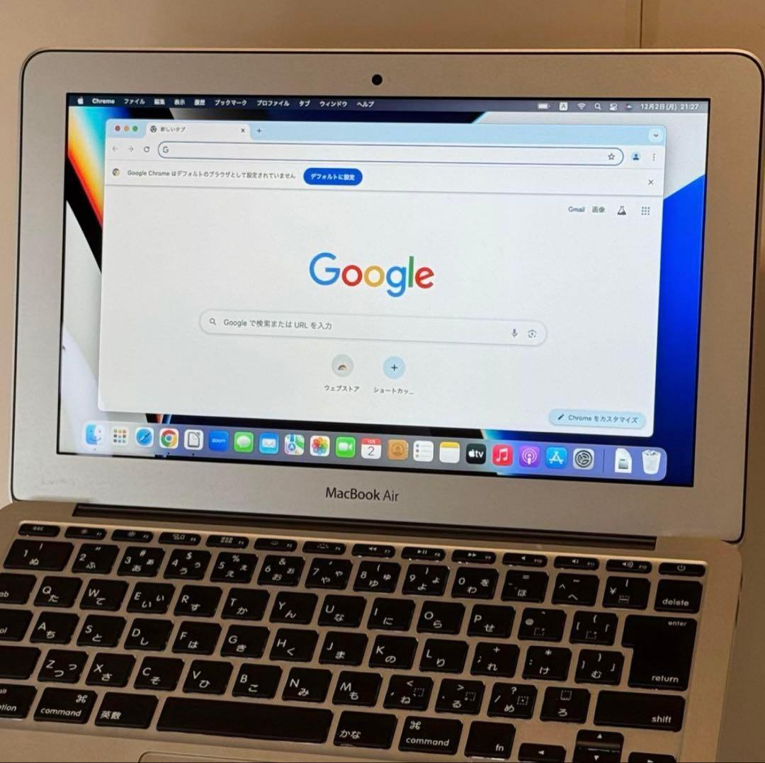 【薄型軽量】MacBook Air 11㌅i5/8GB/128GB 互換オフィス