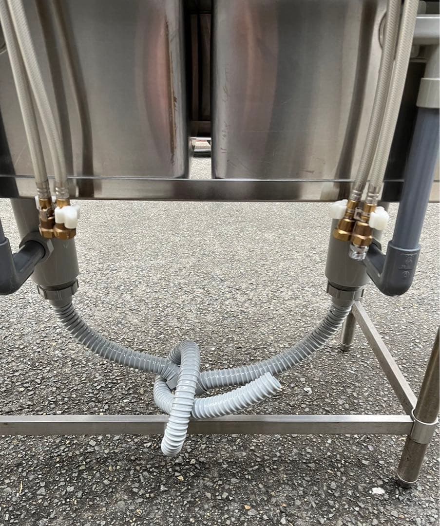 ひ　5点セット 2槽シンク2口蛇口付き 幅1150×奥600×高さ830