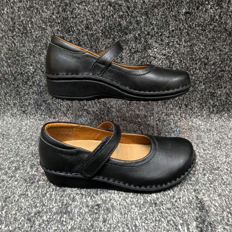 ⭐️美品⭐️　HPS コンフォートシューズ　ストラップ　ブラック　レザー　本革