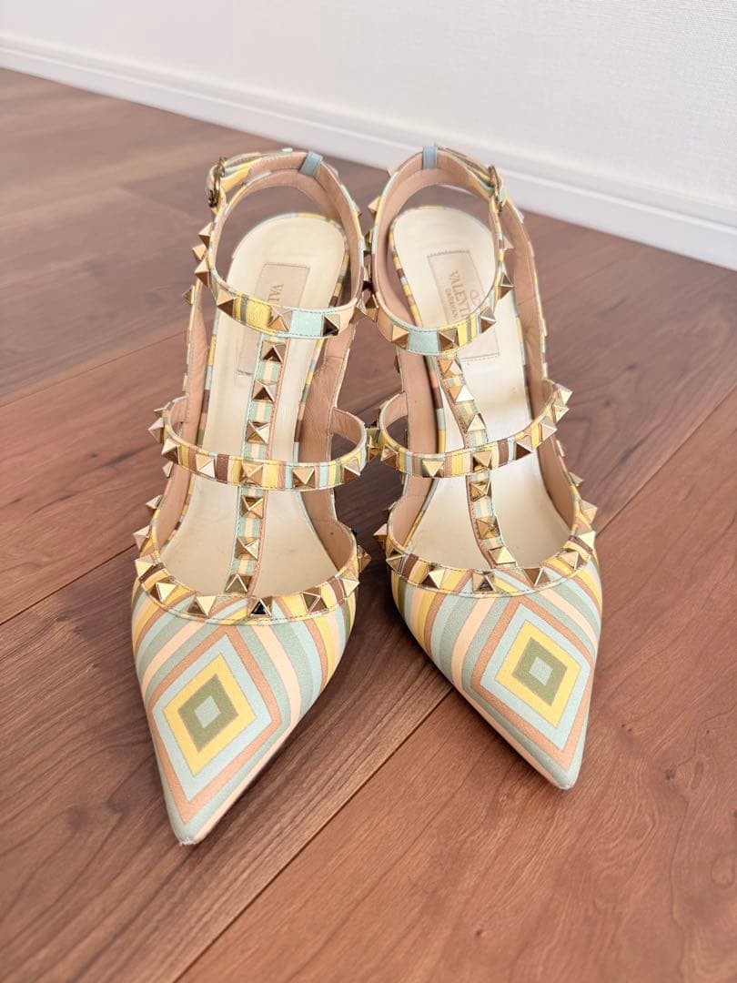 VALENTINO ストラップ付きハイヒール Hawaii購入 レアカラー