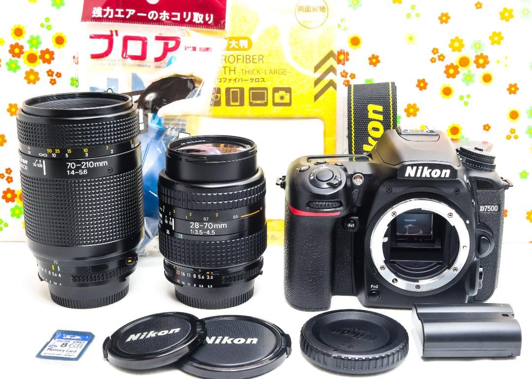 ニコン Nikon D7500☆Wi-Fi搭載＆高速性能☆ダブルレンズ！