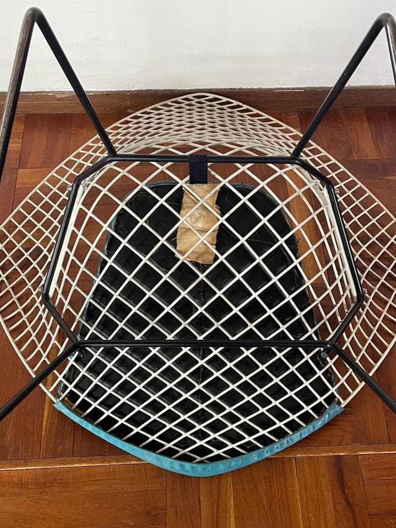 Knoll ヴィンテージ ハリーベルトイア ダイヤモンド チェア シートパット付