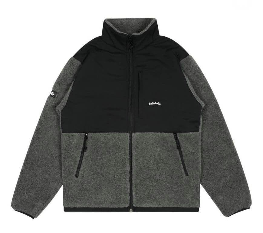 ballaholic logo boa jacket サイズL