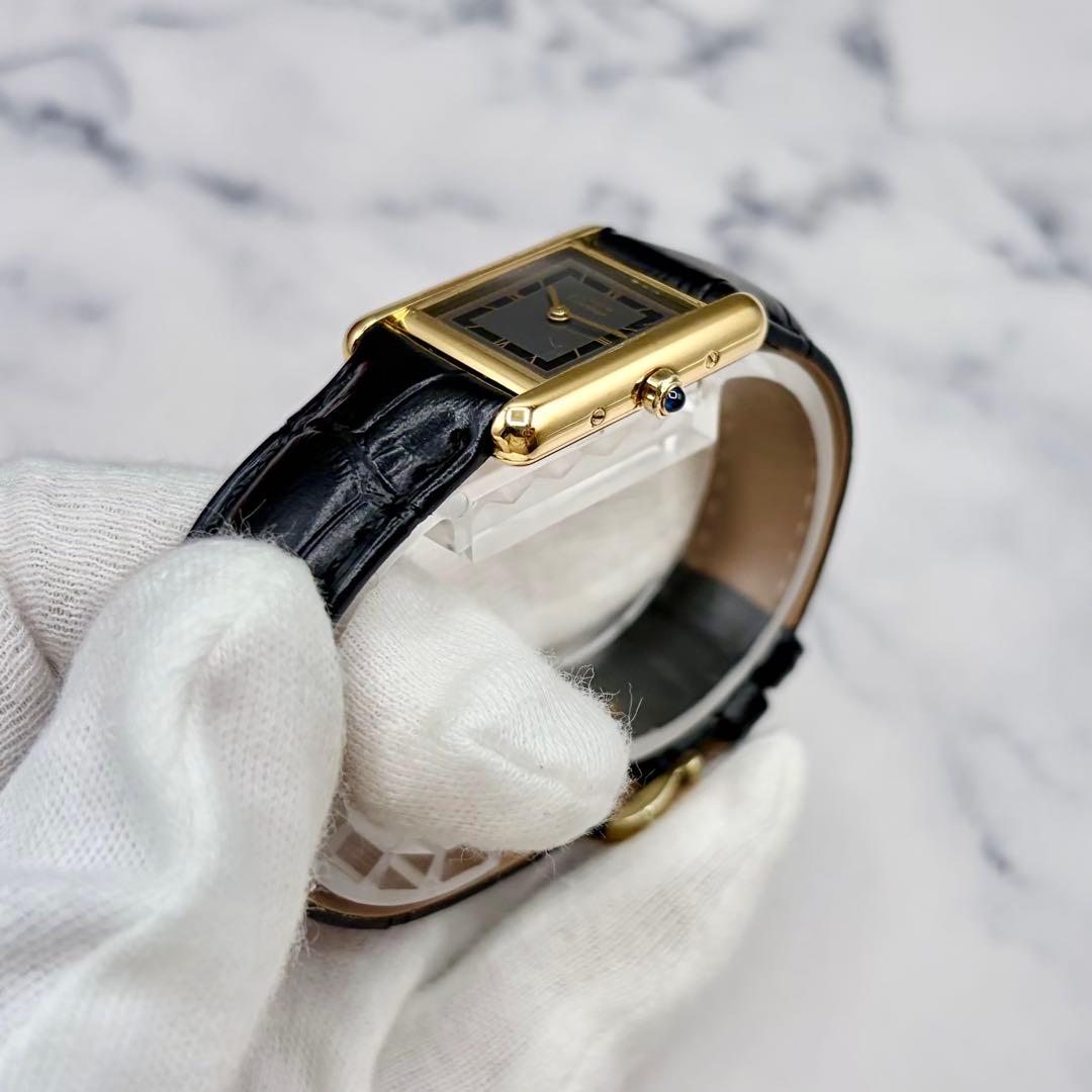 【極美／良稼働】カルティエ マストタンク SM ヴェルメイユ 極上個体 純正尾錠