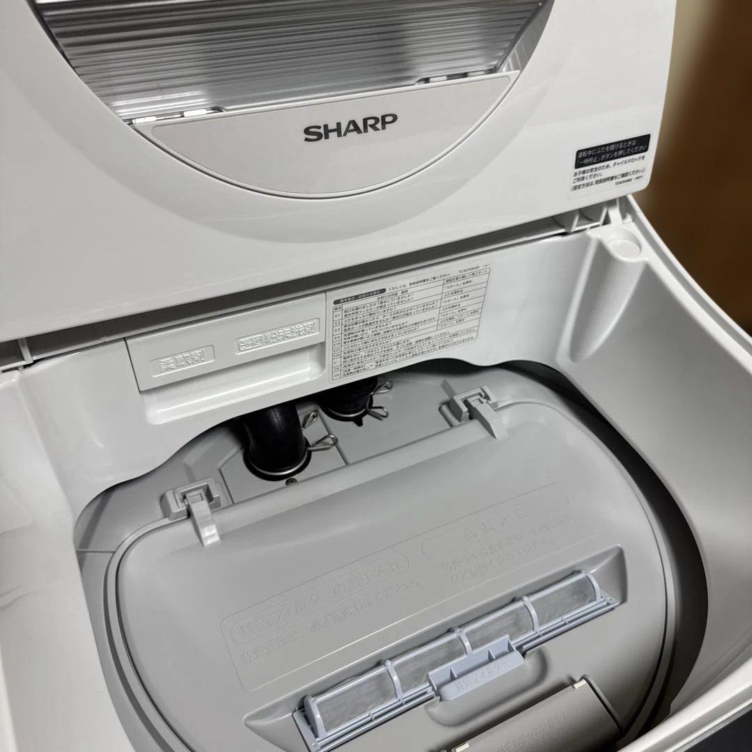 美品 SHARP 洗濯乾燥機 洗濯5.5kg /乾燥3.5kg ヒーター乾燥