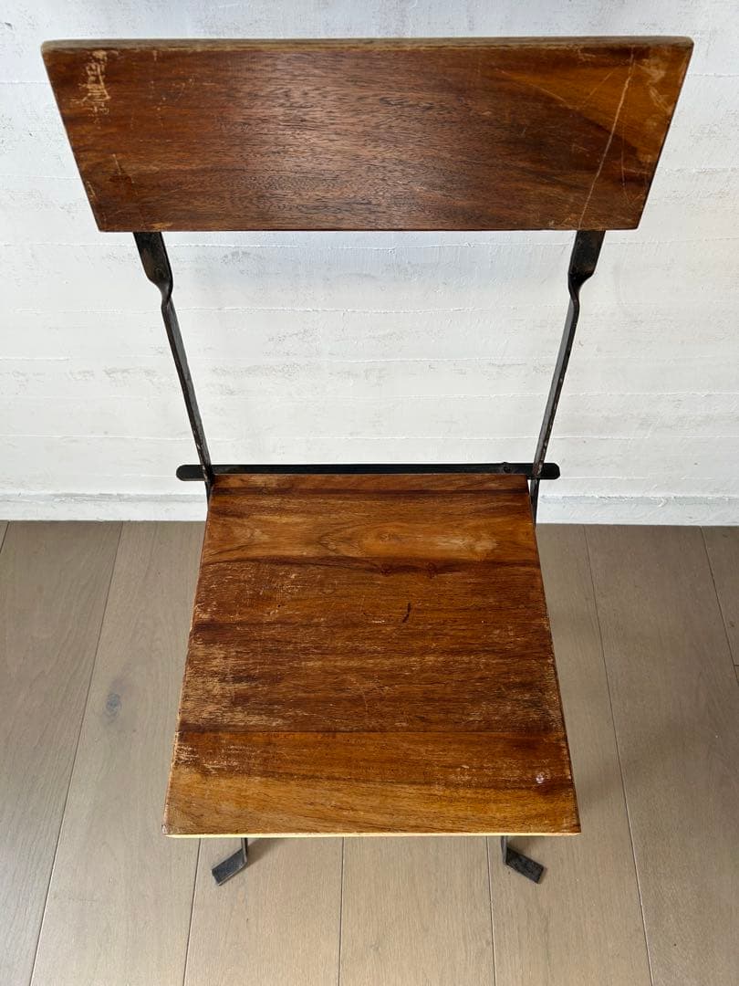 ヴィンテージ　折りたたみアイアンチェア　ガーデンチェア　雰囲気○ 1〜2脚あり