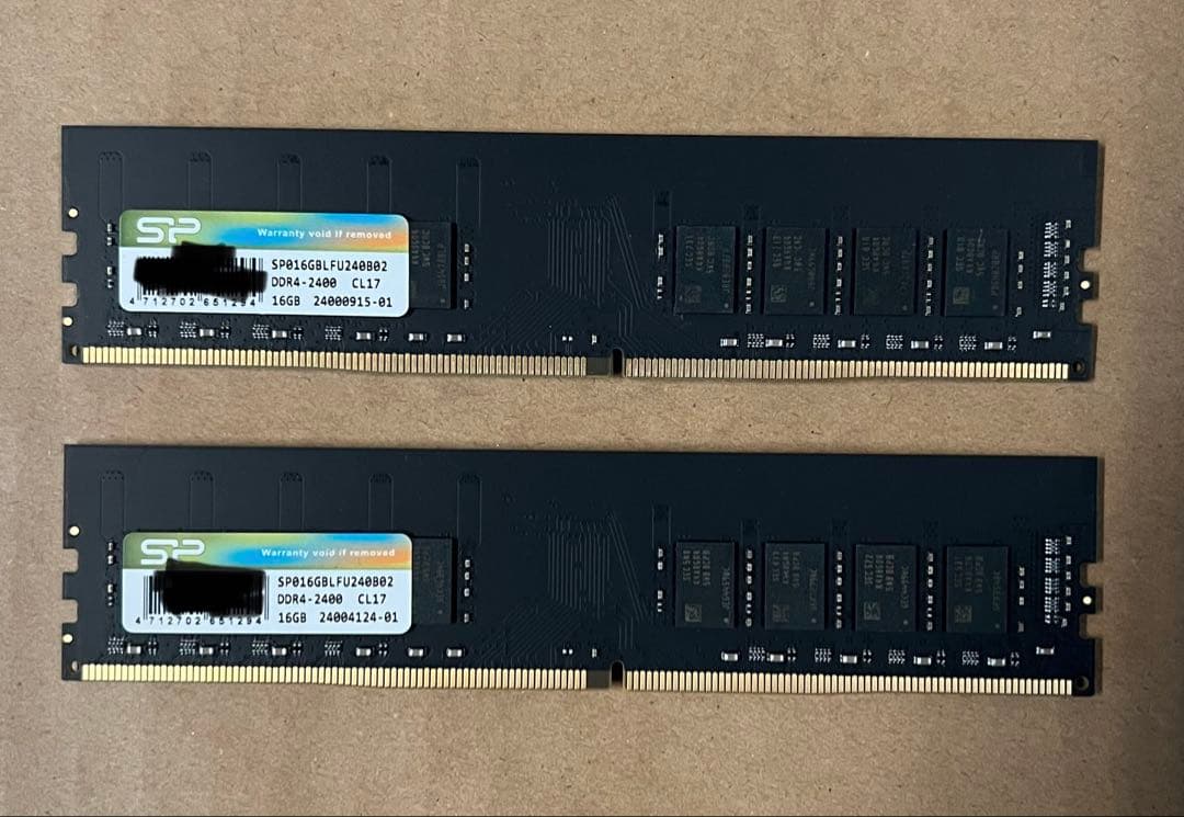 SP DDR4 2400MHz 16GB 2枚　計32GB