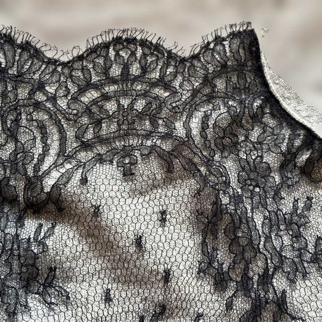 Zhor& Nema レースデザイン長袖ニット