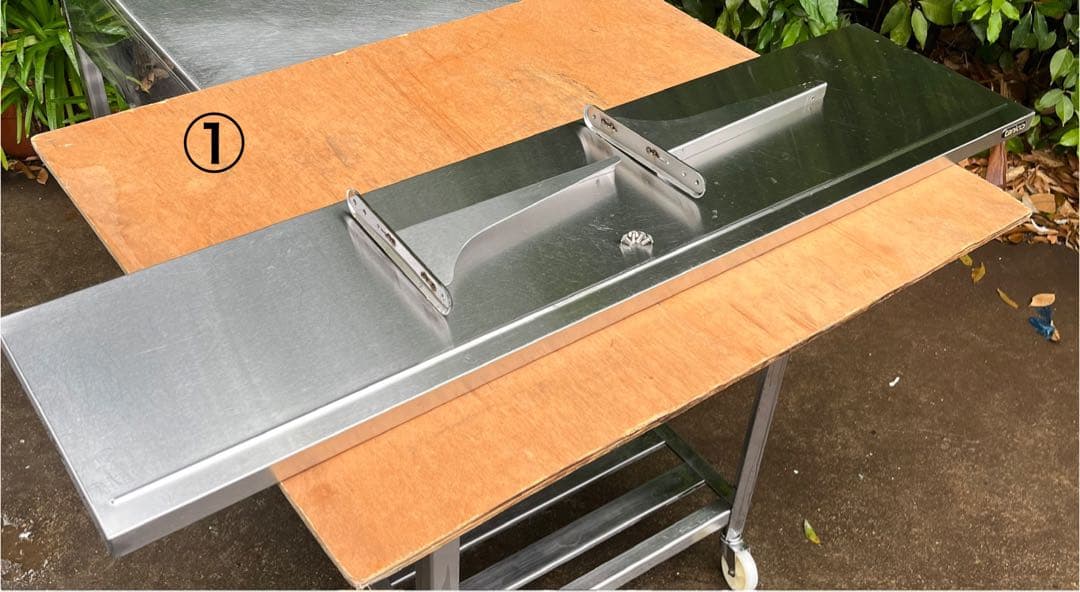 ステンレス製平棚　吊棚 1200×300 ③