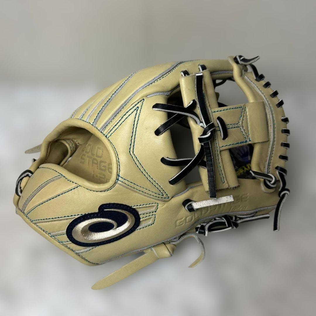 激レア　アシックス　内野グローブ　ゴールドキャメル　軟式　i-PRO