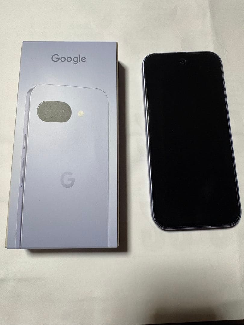 Google Pixel 9a 本体 紫色 クリアケース付き