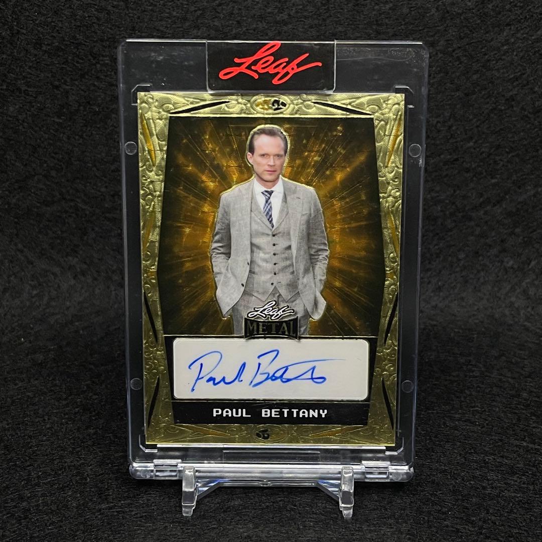 2023 Leaf l Celebrity ポールベタニー サインカード