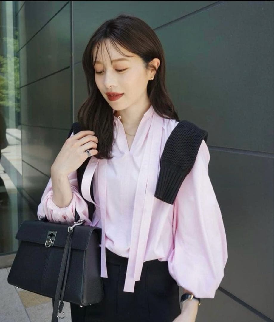 トップス laubeblanc Double tie Blouse